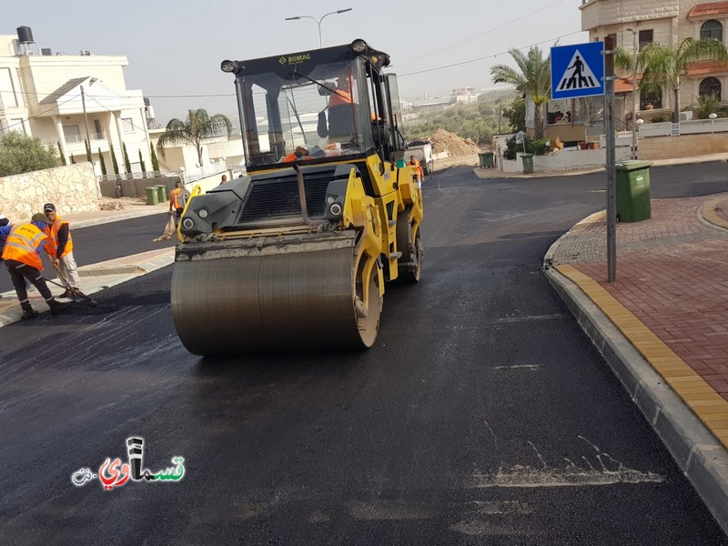 كفرقاسم : الانتهاء من المرحلة الاولى من تعبيد شارع المرحوم الشيخ عبدالله والرئيس عادل بدير كان علينا ان ننهي هذا المقطع لضرورة وحاجة الناس وسنستمر  